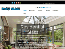Tablet Screenshot of dansglassinc.com